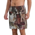 thumbnail image 2 of Balery Vintage Collage Girl Butterfly Traje de Baño Estilo Hawaiano para Hombre, Shorts de Secado Rápido con Bolsillos-Medium, 2 of 6