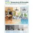 thumbnail image 4 of Lokivas 24" Waterproof Outdoor Gazebo Ceiling Fan with Light, Quiet 6 Speeds, APP & Remote Control, IP65 Plug-in Caged Fan with Hanging Hook, 3CCT Dimmable for Patio Pergola, 4 of 8