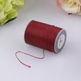 thumbnail image 2 of 1 piece Durable 0.8mm Leather Waxed Thread Polyester Cord St for DIY Red, 2 of 8