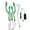 Green, variant on 4-in-1 LED Light Motorcycles Helmet Night Riding Signal Flashing Strip Bar