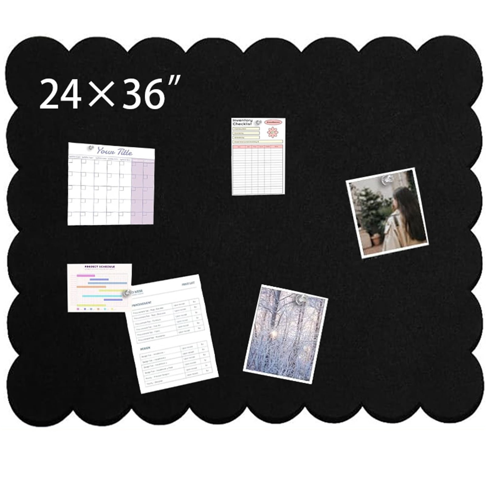 Felt Notice Board,Bexikou Self-Adhesive Foldable Large Felt Bulletin Board,24 x 36 in Large Felt Cork Boards Foldable Photo Board, Felt Board, Memo Boards for Home, Kitchen, Office, School
