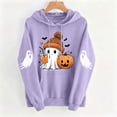 thumbnail image 4 of Sheghy Womens Raincoats for Women with Hood Wool Coat Zip Up Daily Trench Jacket with Pockets Purple XXL, 4 of 6
