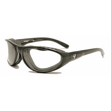 7Eye Sunglasses Cyclone / Frame: Glossy Black Lens: Sharpview Clear (Fixed Eyecup)