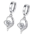 thumbnail image 1 of 1 par de pendientes de aro con colgante de corazón para novia, esposa, madre, fecha de boda, fiesta, joyería artística, regalo personalizado Ropa, zapatos y accesorios Miscelánea Blanco Jumpingount AP010500-01B, 1 of 6