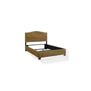 Crosley Furniture Serena Wood Queen Banana Leaf Panel Bed in Natural