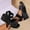 Black, variant on WIZUTIZ Wedge Sandals for Women Dressy Sandals Women Vintage Comfortable Elastic Sequin Sandals Pull-On Round Toe Shoes Low Heel (1"-2") Medium Solid Sandals for Lady Party Free Shipping Black
