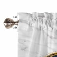 thumbnail image 5 of Living Room Curtains 72 Inches length, Navy Blue Gold Marble Window Treatment Curtain Drapes, Modern Abstract Marble Crack Texture Light Filtering Drapes for Bedroom Laundry Room, 52"x72", 2 Panels, 5 of 7