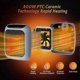 thumbnail image 3 of Energy-Efficient Electric Heater with 800W Power featuring 2 Operating Modes PTC Ceramic Technology Heater Guard and a Remote Control, 3 of 5
