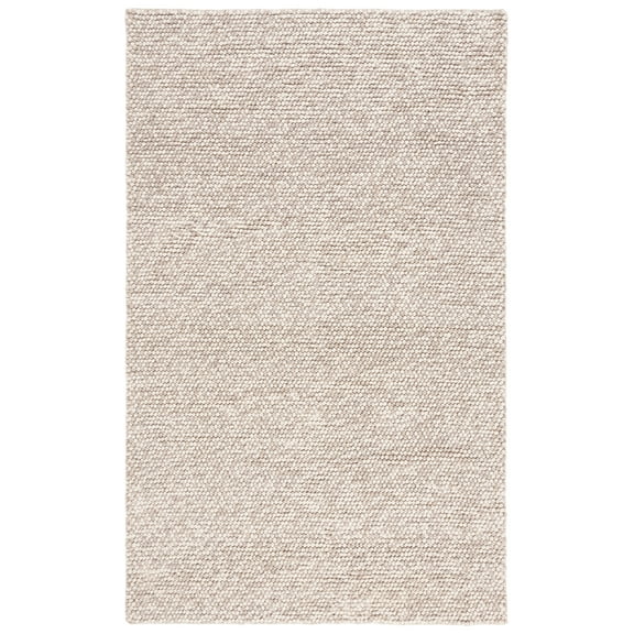 SAFAVIEH Natura Feride Solid Braided Wool Area Rug, Beige, 6' x 9'