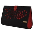 thumbnail image 2 of Bolsa Clutch Hexagono Wengue Forro Rojo Borse Della Vittoria Clutch, 2 of 3