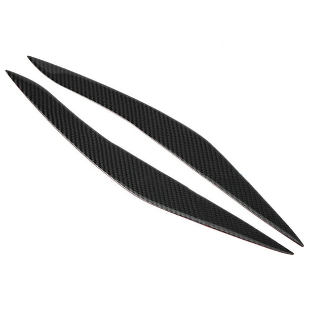 Headlight Eyebrow,Pair Carbon Fiber Headlight Headlight Eyebrow Trim