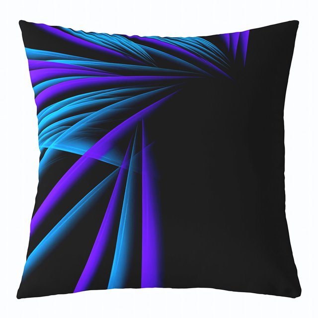 Erosebridal Futuristic Abstract Pillow Cases, Neon Gradient Cushion Covers 20x20, Hippie Striped Decor