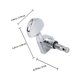 thumbnail image 2 of BESTYASH 6Ud Enrollador De Cuerdas Universal Para Guitarras Y Bajos Pequeño Plata, 2 of 8