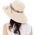 thumbnail image 2 of Dww-chapeau De Soleil Imprim Femme (rose) Rversible, Protection Solaire Upf50+ T Pliable Plage Haut Rond Beige Chapeau Extrieur Large Bord Chapeau, 2 of 5