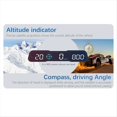 thumbnail image 4 of G19 HUD Head Up Display Velocímetro Indicador de Velocidad del Automóvil MPH Alarma de Exceso de Velocidad Ángulo de Conducción Tiempo Brújula Alarma de Conducción, 4 of 5