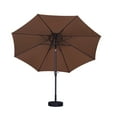 thumbnail image 5 of Ainfox 11ft Patio Umbrellas Outdoor Portable 2 Tier Ventilation Umbrella,Coffee, 5 of 10