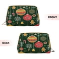 thumbnail image 3 of Gaeub Christmas Printed Travel Cosmetic Bag,Makeup Bag, Large Capacity Toiletry Bag for Women, Portable Pouch Make Up Organizer with Zipper and Divider, 3 of 8