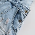 thumbnail image 5 of Kidscool Space Baby Little Girls Shimmering Powder Decor Denim Overall Dress,Blue,4-5 Years, 5 of 6