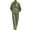 Green, variant on DYTTDG Women's Linen Blend 2-Piece Outfit | V-Neck Batwing Sleeve Top & Wide Leg Pants Casual Set, Loose Fit Summer Wear