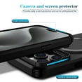 thumbnail image 3 of Allytechgroup for iPhone 12 Pro Max Case with Sliding Camera Protector, Compatible with Magsafe Rugged Hybrid TPU PC Kickstand Protective Shockproof Magnetic Case Cover for iPhone 12 Pro Max, Black, 3 of 10