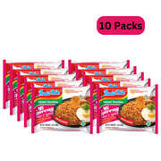 Indomie Mi Goreng Stir Fry Hot and Spicy Instant Noodles, 10 individually wrapped packs 28.20 Oz (800 g)