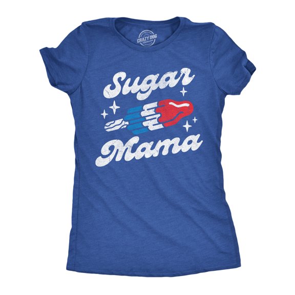 Womens Funny T Shirts Sugar Mama Popsicle Sarcastic Frozen Treat Graphic Novelty Tee for Ladies Womens Graphic Tees