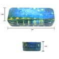 thumbnail image 3 of DAHO Mega Tin Pencil / Storage Box with World Famous Arts for Office, Home, Makeup, Accessories Storage (Starry Night Over The Rhone), 3 of 4