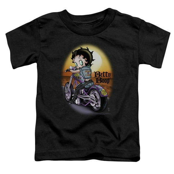Betty Boop Wild Biker S/S Toddler T-Shirt Black