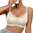 thumbnail image 2 of Antinious Women Seamless Bras Padded Cup Solid Soft Breathable Comfortable Supportive, 2 of 5