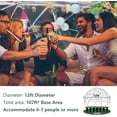 thumbnail image 4 of Esheno Garden Dome Tent 12*7.2FT PVC Transparent Cover Weatherproof Geodesic Bubble for Patio Party Greenhouse (Green), 4 of 7