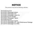thumbnail image 2 of Positive Plus Front Semi-Metallic Disc Brake Pads PPF-D1633A for Car Volkswagen Tiguan Jetta Audi Q3 GTI Golf R Arteon S3 A3 Quattro CC, 2 of 8