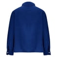 thumbnail image 6 of Women's Casual Long Sleeve Lapel Collar Shirts Tops Blouses for Business Office Work Vacation Travel Fashion Essential Gift for Ladies | CSEONE,Blue XL, 6 of 9