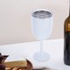 thumbnail image 3 of Copas de vino de acero inoxidable, vasos de vino aislados con tapa, copas irrompibles para fiestas, camping al aire libre, senderismo, viajes, barbacoa, playa, piscina, picnics, 10 oz, 3 of 5