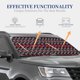 thumbnail image 4 of Fotbe red Minimalist Snowflake Juego de 2 Piezas de Parasoles para Parabrisas | Bloqueador Solar para Auto | Accesorios Plegables para Protección Solar Interior-Medium, 4 of 6