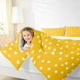thumbnail image 4 of Manfei Minimalist Geometric Dot Queen Size,Modern Geometric Spot Sets,Yellow White Bedding Comforter Set For Teens Girl,Luxury Bedroom Decor Reversible,3-Piece, 4 of 8