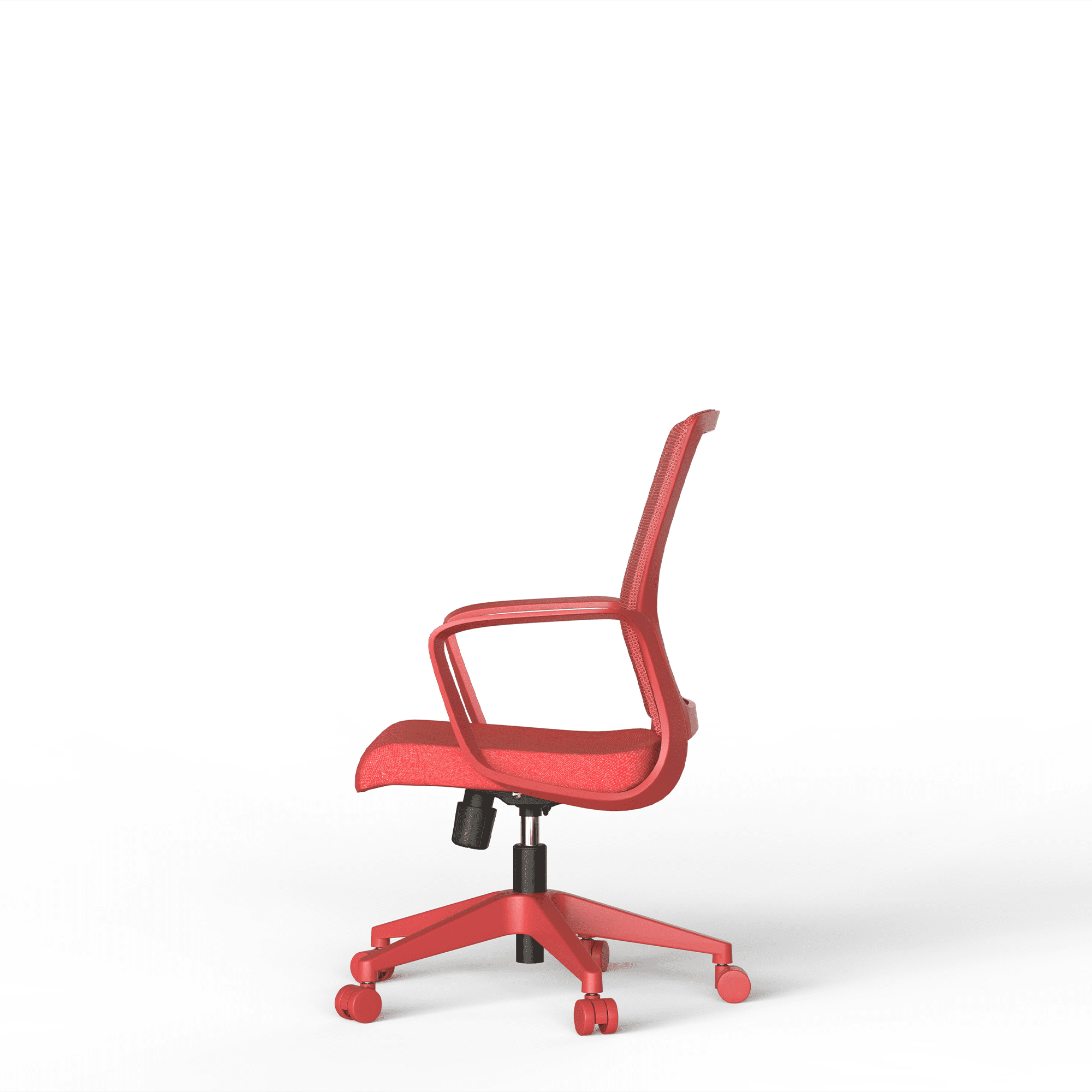 Colorful Office Task Chair 350LBS, Home Office, Mesh Back,Comfortable Sitting, Fixed Armrest, Swivel, Height Adjustable Chair (Red)