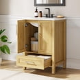thumbnail image 1 of QinaQin Bathroom Vanities Include Ceramic Washbasins, Bathroom Storage Cabinets with Drawers and Two Soft-Closing Doors, and Single-Bowl Bathroom Vanities with Integrated Countertops, 1 of 7