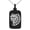 Black, variant on Stainless Steel Aztec Chief Tribe Rune Engraved Small Rectangle Dog Tag Charm Pendant Necklace