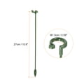 thumbnail image 2 of Uxcell 10.6 Inch Plastic Single Stem Ring Clips Plant Support Stakes Green 10Pack, 2 of 6
