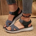 thumbnail image 2 of Dakaela Women's Walking Sport Sandals Lightweight Open Toe Strappy Hiking Camping Summer Shoes with Adjustable Straps and Arch Support Black 6.5, 2 of 6