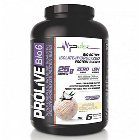 Prolive 25gr Isolate-Hidrolyzed Whey Protein - Piña Colada Flavor 6 LBS