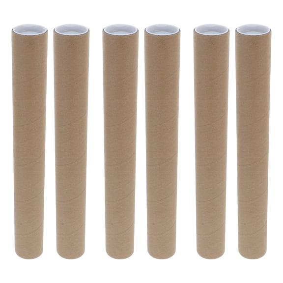 FELTECHELECTR 6-Pack Plastic Packing Tubes for Storage and Moving, 15.9 x 1.8 x 1.8 Inches Organizer