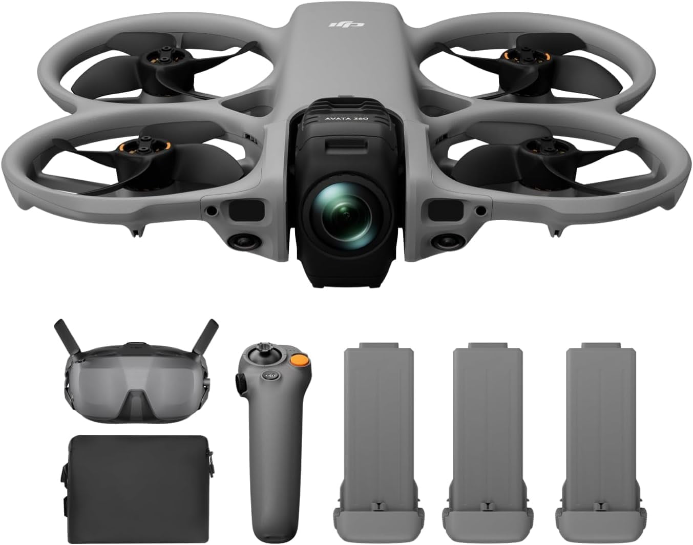 DJI Avata 360 Motion Fly More Combo FPV Drone with Camera, 3 Battery Bundle Includes Goggles N3 and RC Motion 3 for Intuitive Motion Control and Easy ACRO 360° Immersive Flight Drone 128GB microSD