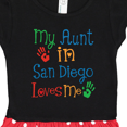 thumbnail image 3 of Inktastic My Aunt in San Diego Loves Me Gift Toddler Girl Dress, 3 of 4