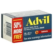 Advil Ibuprofen Pain Reliever & Fever Reducer Tablets, 150 Count