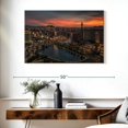 thumbnail image 3 of Elephant Stock Las Vegas City Sunset Wall Art - Horizontal Canvas Wall Art - Living Room Wall Decor - City Canvas - Beige And Green Decor - 39" x 26", 3 of 8