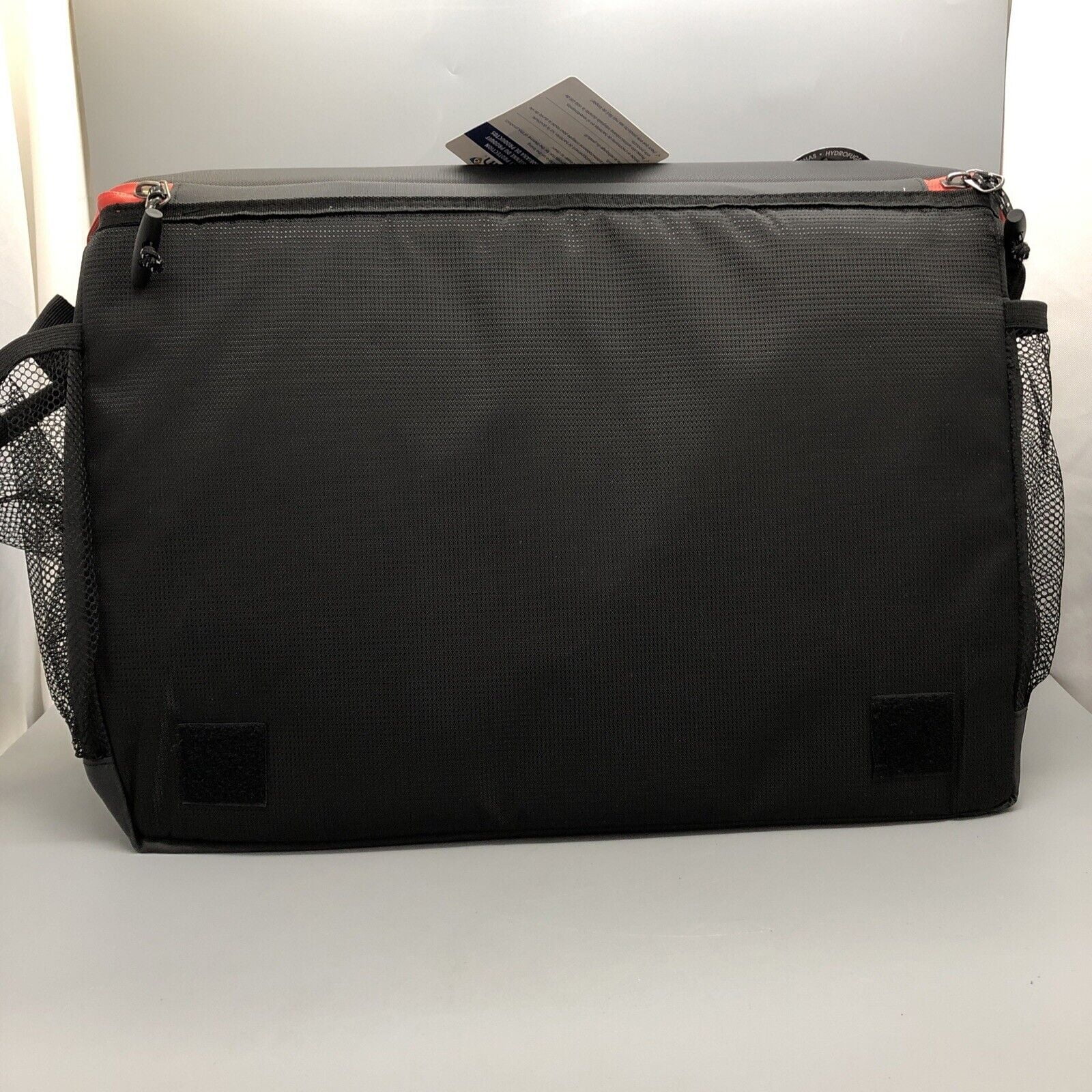 Titan 50-Can Collapsible Cooler Black & Red TableTop™ with 2 Drink Holders & Lid
