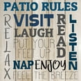 thumbnail image 2 of Allen, Kimberly 20x20 Gold Ornate Wood Framed with Double Matting Museum Art Print Titled - Patio Rules, 2 of 4