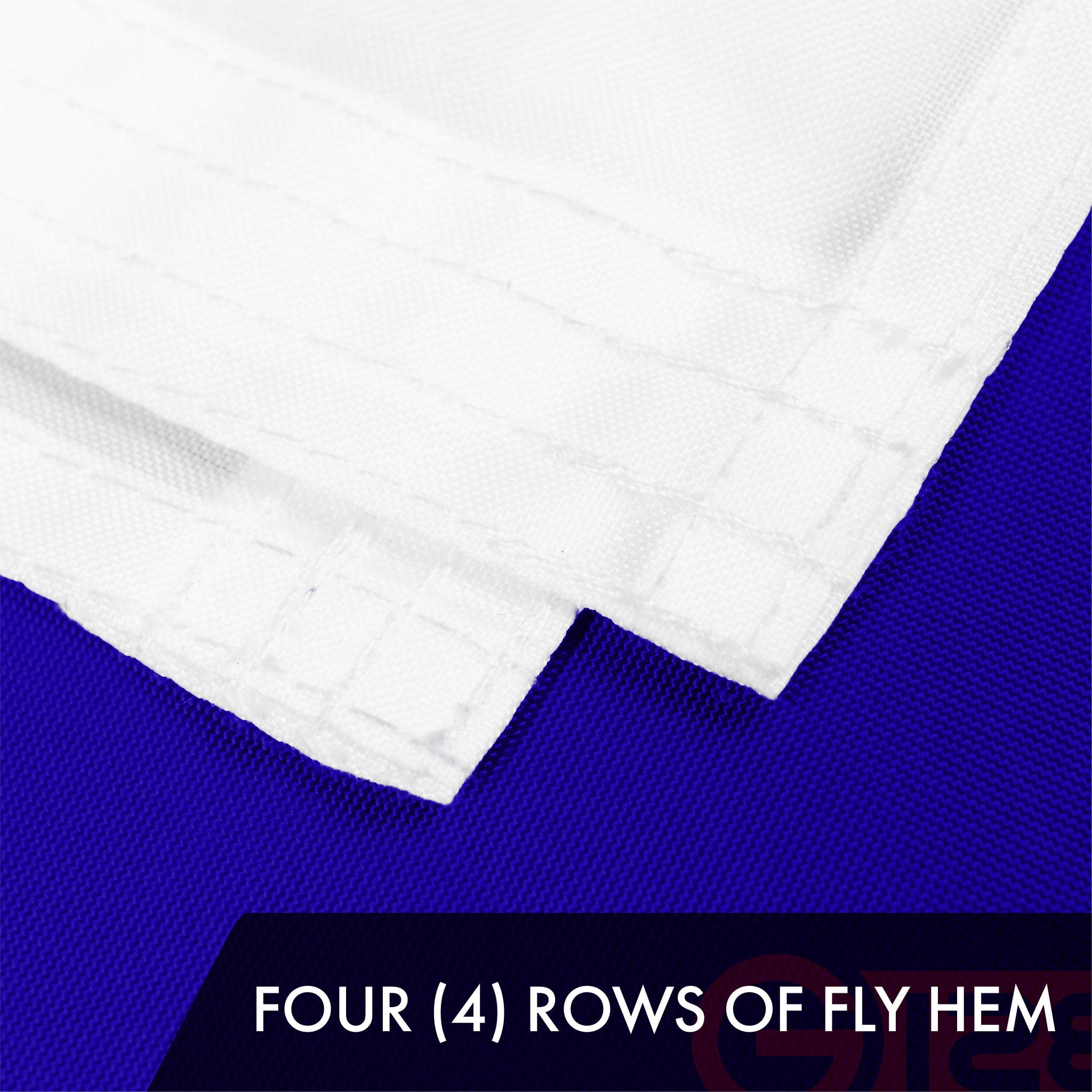 G128 Combo Pack: American USA Flag 5x8 Ft & Christian Flag 5x8 Ft | Both ToughWeave Series Embroidered 300D Polyester, Embroidered Design, Indoor/Outdoor, Brass Grommets