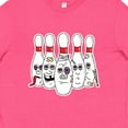 thumbnail image 4 of Inktastic Beat Up Bowling Pins Youth T-Shirt, 4 of 5